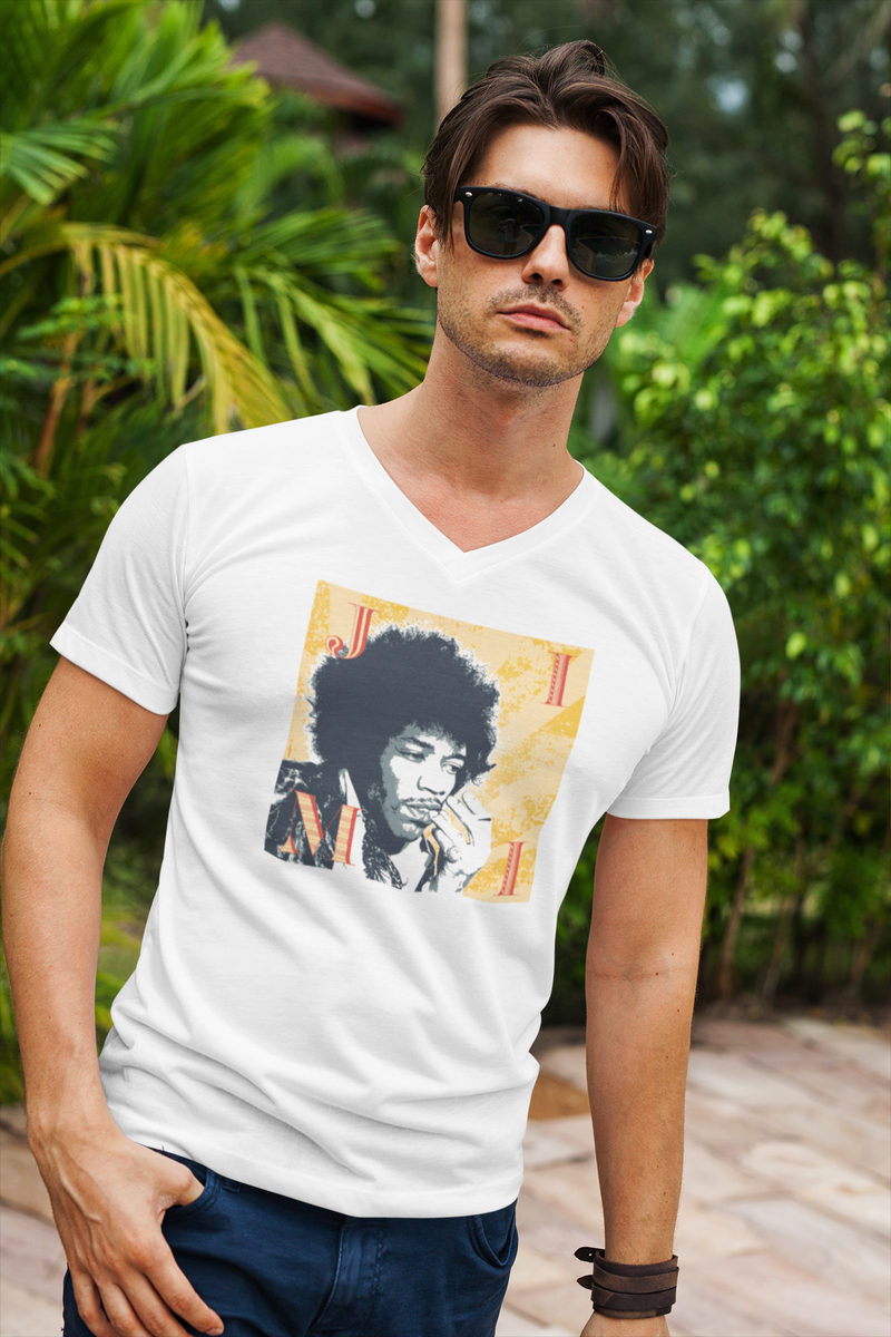 Camiseta 100% Algodão Premium - Jimi Hendrix - Vintage Soul