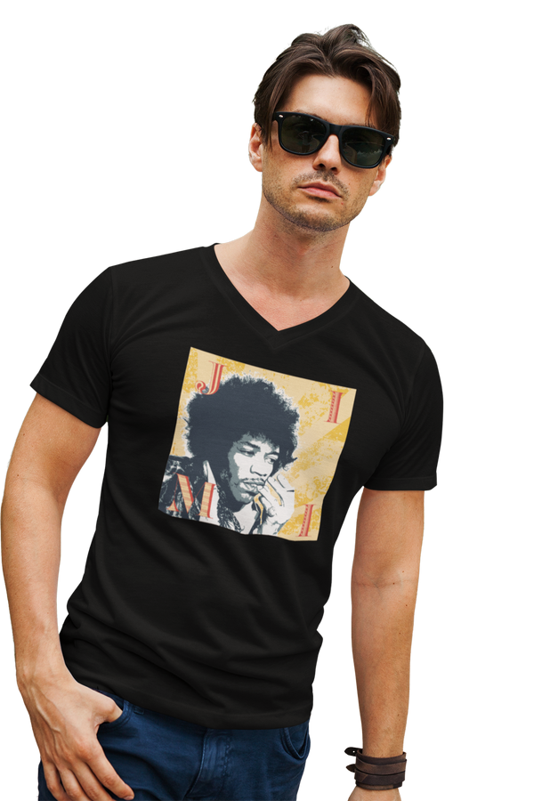 Camiseta 100% Algodão Premium - Jimi Hendrix - Vintage Soul