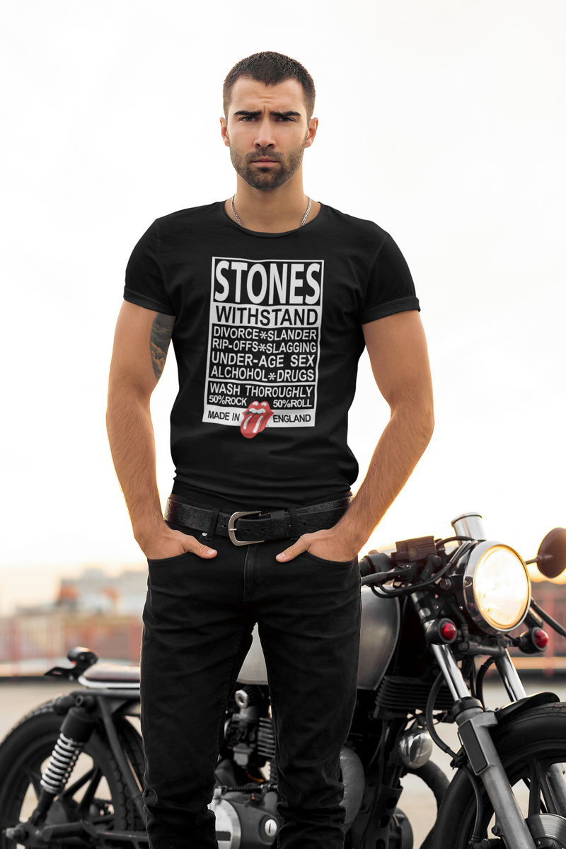 Camiseta 100% Algodão Premium - Rolling Stones - Rock Resiliente