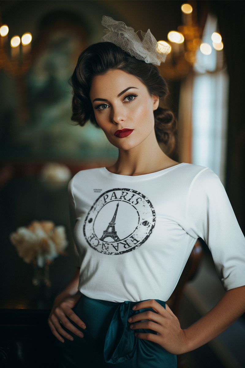 Camiseta 100% Algodão Premium - PARIS